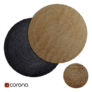 Round jute rug